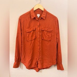 Burnt orange button up. A New Day brand, size medium.